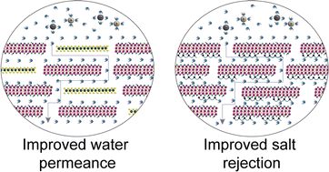 Graphical abstract: Hydrophilicity and surface charge modulation of Ti3C2Tx MXene based membranes for water desalination