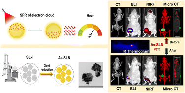 Graphical abstract: Non-invasive imaging-guided preclinical assessments reveal high performance photothermal effect of an Au-solid lipid nanomaterial