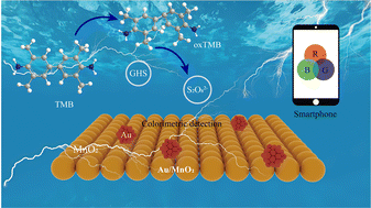 Graphical abstract: Au/MnO2 featuring efficient oxidase-mimic activity at neutral pH: toward a portable dual-modal sensor for sulfide detection integrated with a smartphone