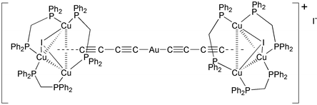 Some Molecular Rods Gold I Complexes Of 1 3 Diynes Crystal Structures Of Au C Triple Bond Length As M Dash Cc Triple Bond Length As M Dash Ch Pph3 And Cu3 M Dppm 3 M3 I M3 C Triple Bond Length As M Dash Cc Triple