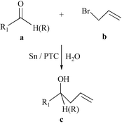 Efficient Barbier reaction of carbonyl compounds improved by a phase ...