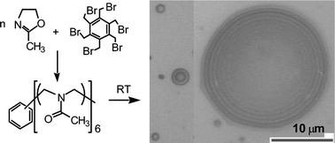 Colloidal crystalline polymer generated in situ from growing star poly ...