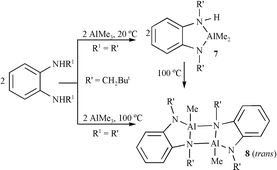 A Comparative Study Of The Behaviour Of N Trimethylsilyl And N Neopentyl Anilines And 1 2 Diaminobenzenes Towards Trimethylalane X Ray Structures Of Nine Al N Compounds Dalton Transactions Rsc Publishing