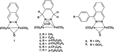 Unusual Reactions Of M Phthalazine N2 N3 Fe2 M Co Co 6 With Organolithium Reagents A Novel Coordination Mode Of 1 2 Diazane Diiron Carbonyl Compounds Dalton Transactions Rsc Publishing