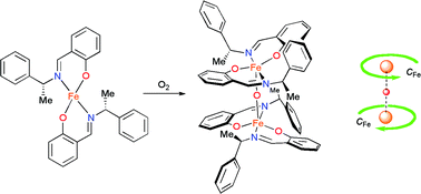 Chirality And Diastereoselection In The M Oxo Diiron Complexes L2fe O Fel2 L Bidentate Salicylaldiminato Dalton Transactions Rsc Publishing