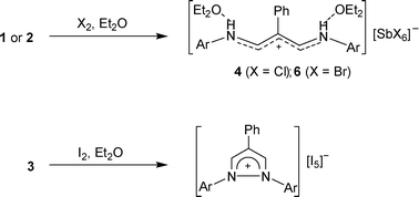 Synthesis And Structures Of B Dialdiminatoantimony Iii Halides And B Dialdiminium Hexahalogenoantimoniates Dalton Transactions Rsc Publishing