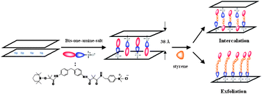 Exfoliation of layered silicates through in situ controlled free ...