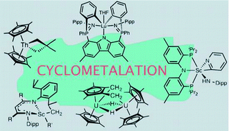 Cyclometalative C H Bond Activation In Rare Earth And Actinide Metal Complexes Chemical Society Reviews Rsc Publishing