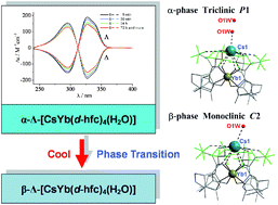 Dynamic Chiral At Metal Stability Of Tetrakis D L Hfc Ln Iii Complexes Capped With An Alkali Metal Cation In Solution Dalton Transactions Rsc Publishing