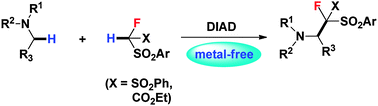 DIAD-mediated metal-free cross dehydrogenative coupling between ...