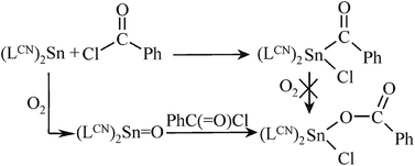 Activation Of E Cl Bonds E C Si Ge And Sn By A C N Chelated Stannylene Dalton Transactions Rsc Publishing