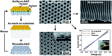 A Versatile Ultra Thin Au Nanomesh From A Reusable Anodic Aluminium Oxide Aao Membrane Journal Of Materials Chemistry C Rsc Publishing