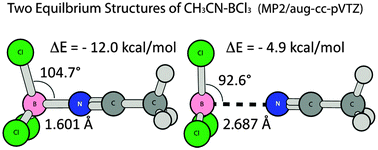 Quantum Chemical And Matrix Ir Characterization Of Ch3cn l3 A Complex With Two Distinct Minima Along The B N Bond Potential Physical Chemistry Chemical Physics Rsc Publishing