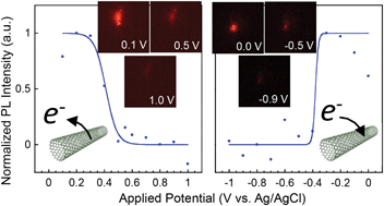 Redox Properties Of A Single 7 5 Single Walled Carbon Nanotube Determined By An In Situ Photoluminescence Spectroelectrochemical Method Nanoscale Rsc Publishing