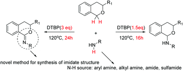 Selective Formation Of C N And C Double Bond Length As M Dash N Bonds Via C Sp3 H Activation Of Isochroman In The Presence Of Dtbp Organic Chemistry Frontiers Rsc Publishing