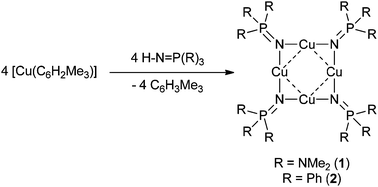 Why Are The Cu4n4 Rings In Copper I Phosphinimide Clusters Cu M N Double Bond Length As M Dash Pr3 4 R Nme3 Or Ph Planar Dalton Transactions Rsc Publishing