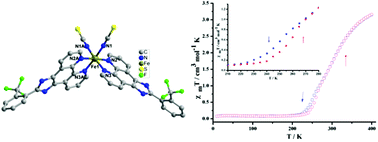 Two-step magnetic switching in a mononuclear iron(ii) complex around ...