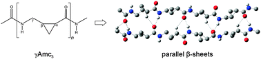 Conformational preferences of β-sheet structures in cyclopropane ...