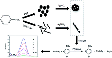 Micro/nano-structured polyaniline/silver catalyzed borohydride ...