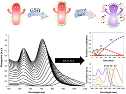 glutathione als Colorimetric detection of glutathione based on transverse overgrowth of  high aspect ratio gold nanorods investigated by MCR-ALS