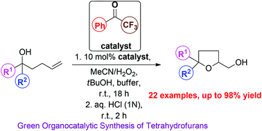 Organocatalytic synthesis of polysubstituted tetrahydrofurans from ...