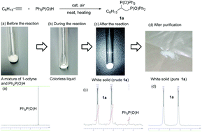 Air Induced Double Addition Of P O H Bonds To Alkynes A Clean And Practical Method For The Preparation Of 1 2 Bisphosphorylethanes Green Chemistry Rsc Publishing