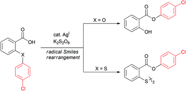 Carboxyl radical-assisted 1,5-aryl migration through Smiles ...