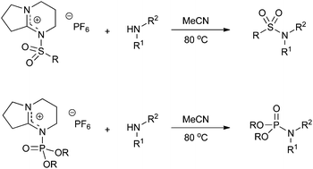 Dbn Hexafluorophosphate Salts As Convenient Sulfonylating And Phosphonylating Agents Organic Biomolecular Chemistry Rsc Publishing