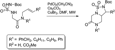 Intramolecular Oxidative Palladium Catalyzed Diamination Reactions Of Alkenyl Sulfamates An Efficient Synthesis Of 1 2 5 Thiadiazolo Fused Piperazinones Rsc Advances Rsc Publishing