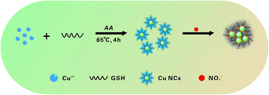 Sensitive and selective detection of nitrite ions with highly fluorescent  glutathione-stabilized copper nanoclusters