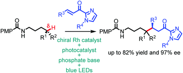 Asymmetric Alkylation Of Remote C Sp3 H Bonds By Combining Proton Coupled Electron Transfer With Chiral Lewis Acid Catalysis Chemical Communications Rsc Publishing