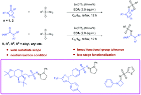 Interception Of Amide Ylides With Sulfonamides Synthesis Of - 