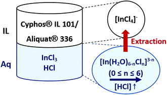 Speciation Of Indium Iii Chloro Complexes In The Solvent Extraction Process From Chloride Aqueous Solutions To Ionic Liquids Dalton Transactions Rsc Publishing