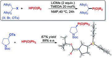 Stereocontrolled C Sp3 P Bond Formation With Non Activated Alkyl Halides And Tosylates Rsc Advances Rsc Publishing