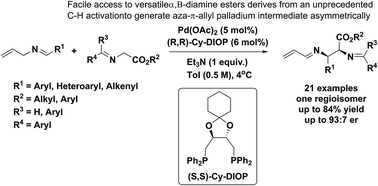 Pd Catalyzed Asymmetric Allylic Alkylations Via C H Activation Of N Allyl Imines With Glycinates Chemical Science Rsc Publishing