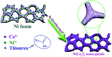 Facile synthesis of ultrathin NiCo2S4 nano-petals inspired