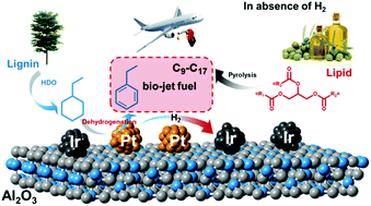 Integrated Production Of Bio Jet Fuel Containing Lignin Derived Arenes Via Lipid Deoxygenation Chemical Communications Rsc Publishing