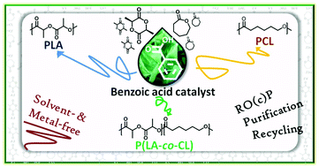 Benzoic Acid Organocatalyzed Ring Opening Co Polymerization Oro C P Of L Lactide And E Caprolactone Under Solvent Free Conditions From Simplicity To Recyclability Green Chemistry Rsc Publishing
