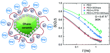 Study Of Segmental Dynamics And Ion Transport In Polymer Ceramic Composite Electrolytes By Quasi Elastic Neutron Scattering Molecular Systems Design Engineering Rsc Publishing