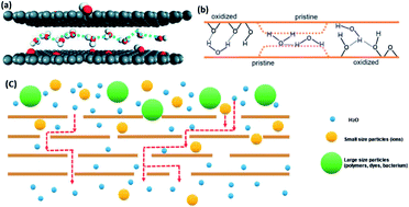 Separation And Purification Using Go And R Go Membranes Rsc Advances Rsc Publishing