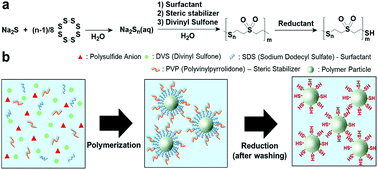 Aqueous “polysulfide-ene” polymerization for sulfur-rich nanoparticles ...