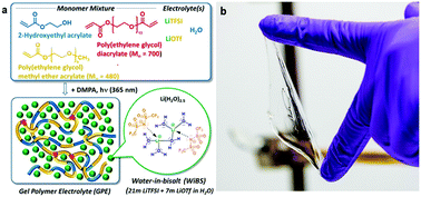 UV-cured gel polymer electrolytes with improved stability for advanced