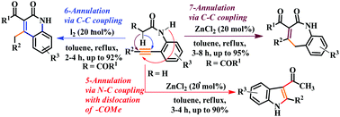 A Competitive And Highly Selective 7 6 And 5 Annulation With 1 3 Migration Through C H And N H Alkyne Coupling Chemical Communications Rsc Publishing