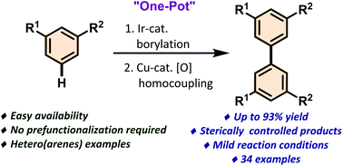 Sterically Controlled C H C H Homocoupling Of Arenes Via C H Borylation Organic Biomolecular Chemistry Rsc Publishing