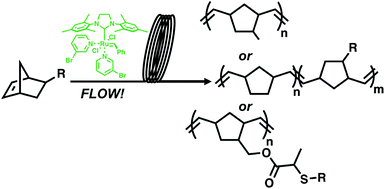 Flow-facilitated ring opening metathesis polymerization (ROMP) and post- polymerization modification reactions - Polymer Chemistry (RSC Publishing)