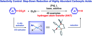 Highly Chemoselective Step Down Reduction Of Carboxylic Acids To Aromatic Hydrocarbons Via Palladium Catalysis Chemical Science Rsc Publishing