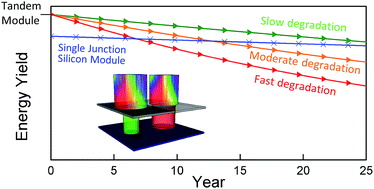 Impact Of Perovskite Solar Cell Degradation On The Lifetime Energy Yield And Economic Viability Of Perovskite Silicon Tandem Modules Sustainable Energy Fuels Rsc Publishing