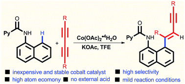 Cobalt Ii Catalyzed Hydroarylation Of 1 3 Diynes And Internal Alkynes With Picolinamides Promoted By Alcohol Chemical Communications Rsc Publishing
