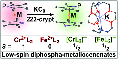 Low Spin 1 1 Diphosphametallocenates Of Chromium And Iron Chemical Communications Rsc Publishing