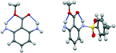 N H O Hydrogen Bonding To The Alkoxy Oxygen Of A Carboxylic Ester Group Crystal Structures Of Methyl 2 6 Diaminobenzoate And Its Derivatives Crystengcomm Rsc Publishing